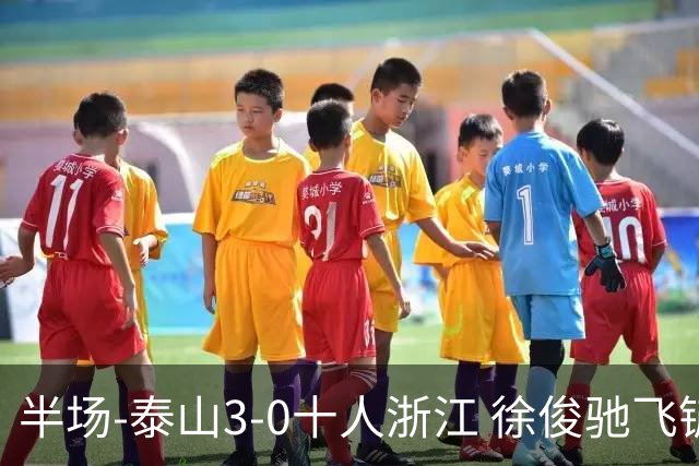 半场-泰山3-0十人浙江 徐俊驰飞铲染红马德鲁加瓦科谢文能破门