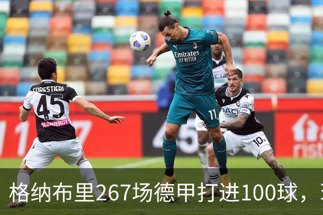 格纳布里267场德甲打进100球，现役德甲球员中第三位百球先生